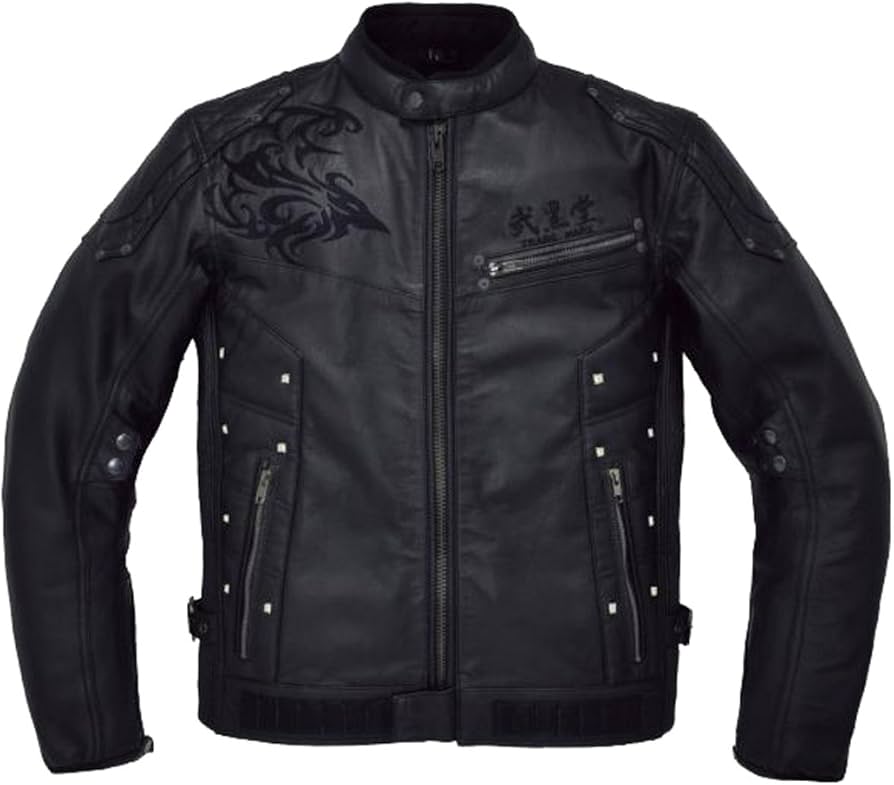 弐黒堂 Japanese 侍 Rider レザージャ バイクレザージャケット 弐黒堂 Japanese 侍 Rider レザージャケット